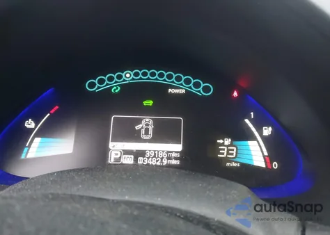 2014 Nissan Leaf S z USA, uszkodzony, nr VIN 1N4AZ0CP5EC337987